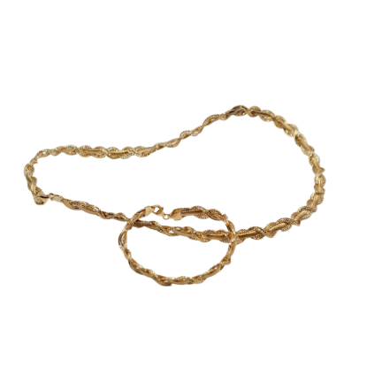 Imagen de BRAZALETE ORO HUCO SURJADO